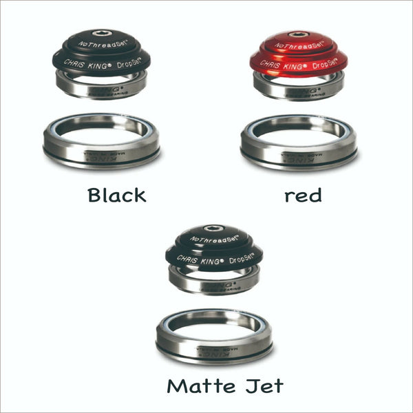 Chris King Dropset Bearing Tapered Headset 41-51mm 45x45 Black