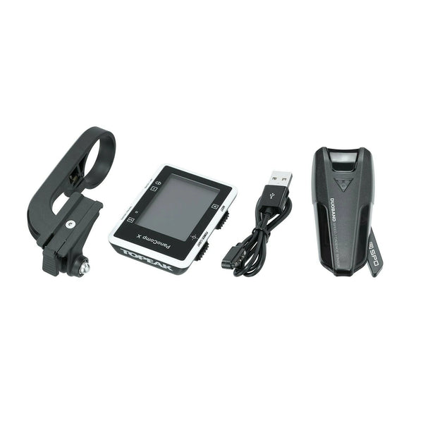 Topeak PanoComp X Bluetooth Wireless Cycle Computer W Speed Cadence Sensor