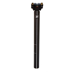 3T Zero 25 Pro Seatpost 31.6x350mm 7075 Aluminum O or 25mm setback Black/White