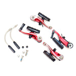 TRP CX8.4 Mini-V Linear Pull Cyclocross Bicycle Bike Brake Set Front & Rear Red