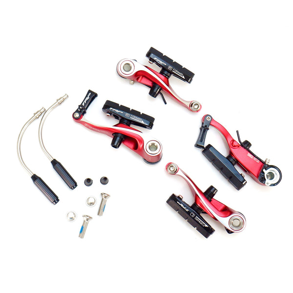 Red Trp Cx9 Linear Brake Set Cx Mini V Brakes Cyclocross TRP CX9