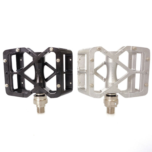 mks quick release pedals MKS Allways EZY Quick Release Bike Platform Pedals - 9/16" Silver/ Bla