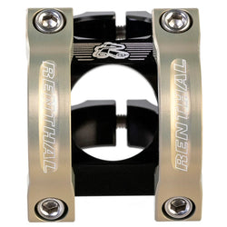 Renthal Apex 31.8mm Bike Stem +/-6 Deg 1 1/8" Length: 40-50mm Black/Gold