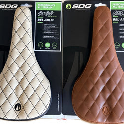 SDG Bel-Air V3 Sensus Diamond Classic Comfort Bike Saddle - Cream or Brown
