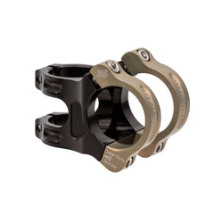 Renthal Apex 35mm Stem Clamp: 35mm +/-6 Deg 1 1/8" Length: 40/50/60mm Black/Gold