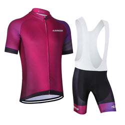 LQSGCD BS-017 Cycle jersey & Bib shorts Set |  LQSGCD BS-017 半袖サイクルジャージ＆ビブショーツ上下セット　ブラック・ホワイト　2021年モデル