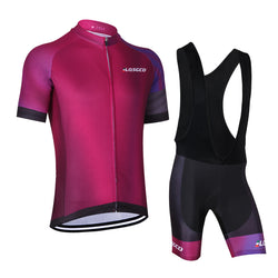 LQSGCD BS-017 Cycle jersey & Bib shorts Set |  LQSGCD BS-017 半袖サイクルジャージ＆ビブショーツ上下セット　ブラック・ホワイト　2021年モデル