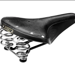 Brooks B67 Spring Standard Classic Vintage Leather Bicycle Saddle Black