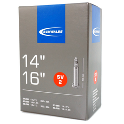 1 pack to 4 pcack Schwalbe SV2 Presta Valve Inner Tube - 14 x 1.25 - 16 x 1.50