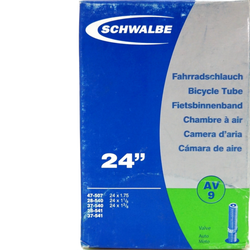 1 pack - 4 pack Schwalbe AV9 24"x1.75-1 3/8 Schraeder Valve MTB Bike Inner tube