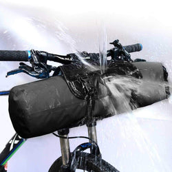 Bicycle Front Tube Bag Waterproof Bike Handlebar Basket Pack Cycling Front Frame Pannier Bicycle Accessories|大容量フロントバック 3-7L 伸縮 防水 ナイロン&TPU