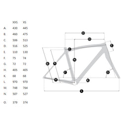 RIDLEY JANE ROAD BIKE FRAME SET 2017 WHITE