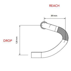 3T ErgoSum Team Carbon Road Handlebar - Carbon/Red