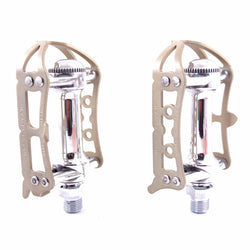 MKS Prime Sylvan Road Alloy 9/16" Toe Clip Compatible Bicycle Pedal - Titan