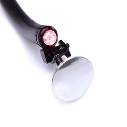 Gearoop Alloy LED Light MTB Road Bicycle Drop Bar Rear View Mirror Black