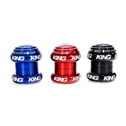 CHRIS KING No Threadset Bold 1-1/8" inch Threadless Bicycle Headset Black Red