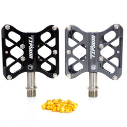 Tipsum Mg-Blade Super Light Magnesium Plate Ti Axle Road Bike Pedal Black / Grey
