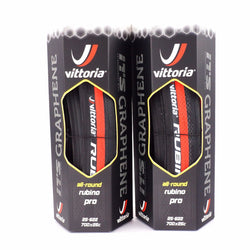 Vittoria Rubino Pro Tire G+ GRAPHENE 700 x 25c  black red Road Bike Tyre