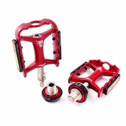 Wellgo QRD-II M-111 Quick Released 9/16" Road Folding Bike Pedal - Red