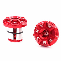 KCNC MTB Mountain Road Bike Bicycle Cycling Handlebar Bar End Plugs - Red