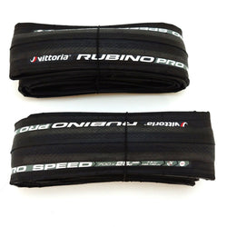 Vittoria Rubino Pro Speed G+ Folding 700 x 25C Road Clincher Tire Full Black