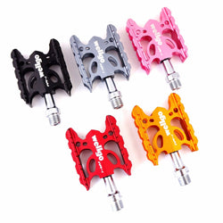 Wellgo WR-1 9/16" Aluminum MTB Road Platform Bike Pedal-Black-Red-Gold-Pink-Gray