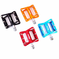 Wellgo C266 Mountain Bike Flat/Platform Pedal-Black-Blue-Red-Orange(Gold)