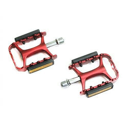 Wellgo M-111 9/16" Aluminum Pedals Platform for MTB Mountain Bike - Red~