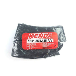 KENDA 16x1.75/2.125 A/V Schrader/American Valve Mini Bike Inner Tubes - 2 pcs