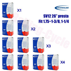1pack-4pack Schwalbe SV12 26"x1-1/4-1.75 Presta Valve MTB Bike Inner Tire