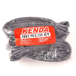 KENDA 18x1.75/2.15 A/V Schrader/American Valve Bike Inner Tubes - 2 pcs
