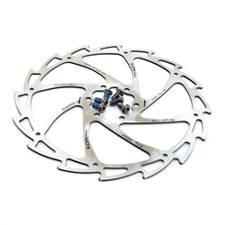 1 or 2pcs XON 6 Bolts Stainless 180mm/203mm MTB Road Bike Disc Brake Pad Rotor