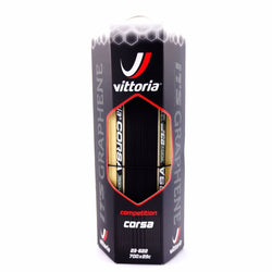 Vittoria Corsa G+ Graphene clincher 700 x 23c black/Skinwall Road Bike