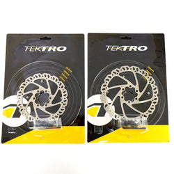 1 or 2 Tektro Airflow 6 Bolt Disc Brake Bike Rotor 140/160mm Road CX Mountain
