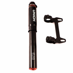 UNICHE Portable Bicycle Cycling CNC Mini Pump with Gauge 140psi Presta Schrader