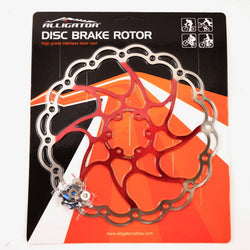 ALLIGATOR Aries MTB Road Bike Disc Brake Rotor 160mm 180mm 203mm - Red