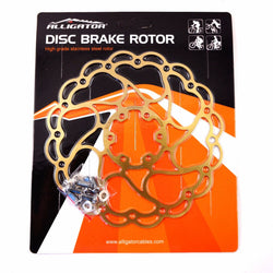 ALLIGATOR Aries Ti Coated MTB Bike Disc Brake Rotor 160mm 180mm 203mm  Titanium