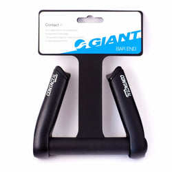 Giant Contact  Bicycle Aluminum Handlebar bar Ends Black Silver City Road Bike