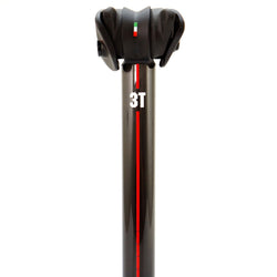 3T Zero 25 Team Carbon Setback Bike Seatpost 27.2x350mm Black/Red Raod MTB