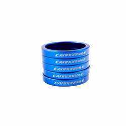 Cannondale Super Light  Bicycle Headset Spacer 1-1/8"x5mm 5pc Green-Blue-Red