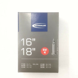 Schwalbe SV4 16"-18" 28/37-340/355 Presta Brompton Dahon Tern Bike Inner Tube