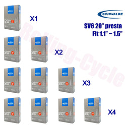 1pack - 4pack Schwalbe SV6 Presta FV 40mm 20 x 1.1~1.5 406 Tubes Dahon BMX Bike