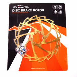 ALLIGATOR Light Weight Wind Cutter Disc Brake Rotor 140/160/180/203mm - Titanium