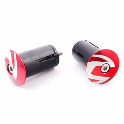 New Cannondale Handlebar Bar End Alloy Plugs Red Road Bike Single Speed pair