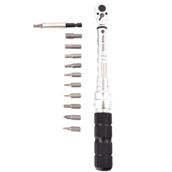 RESQ Tool Pro 1/4" inch drive Torque Wrench 2-25Nm 22-225 in/lb Adjustable Gauge