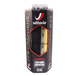 Vittoria Corsa Control G+ 700 x 25C Clincher black para Tan Skinwall bike Tire