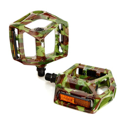 WELLGO MG-3 Fixed Pin Glossy Bike Pedals for MTB BMX DH Platform 9/16" Camouflag
