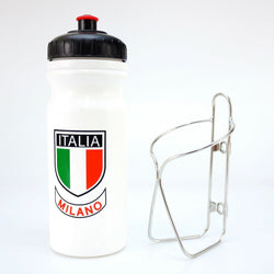 Super Light Thin Design Stainless Cage and Water Bottle for Steel Road Bike