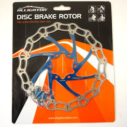 ALLIGATOR Crown MTB Road Bike Disc Brake Rotor 160/180/203mm - Blue