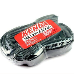 KENDA 20x1.25/1.5 48mm(L) A/V Schrader/America Folding Bike Inner Tubes - 2 pcs